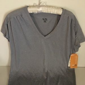 Champion. Gray Tshirt. Size M. Exercise T-shirt.